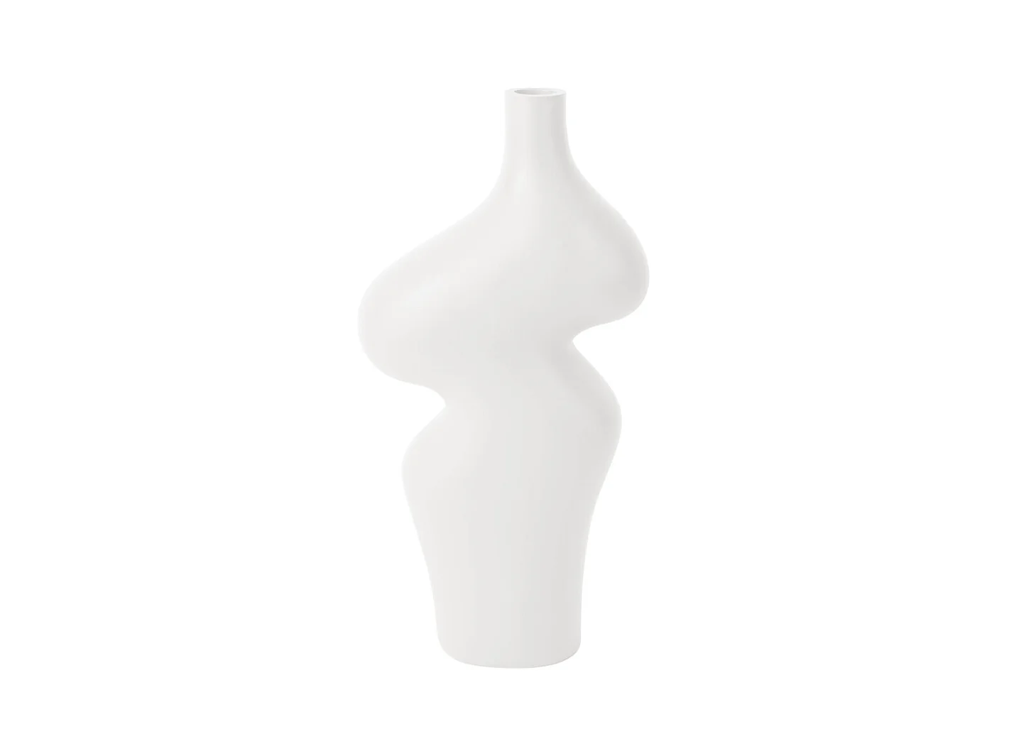 Vase Organic Curves Grand Modèle - Blanc