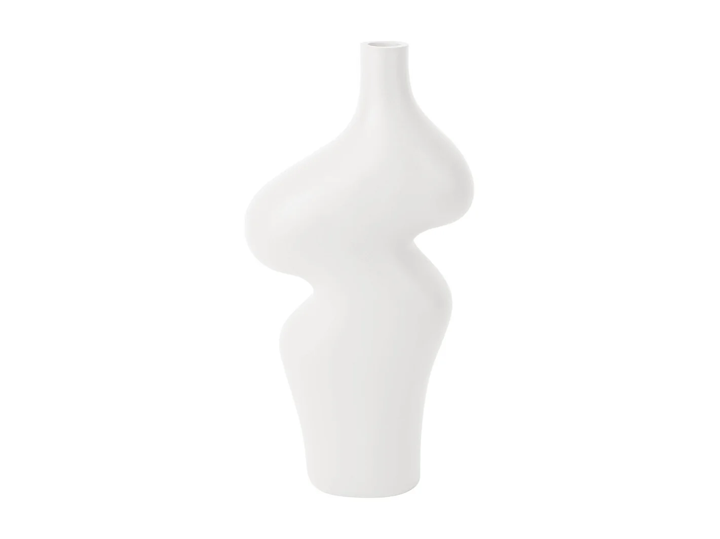 Vase Organic Curves Grand Modèle - Blanc