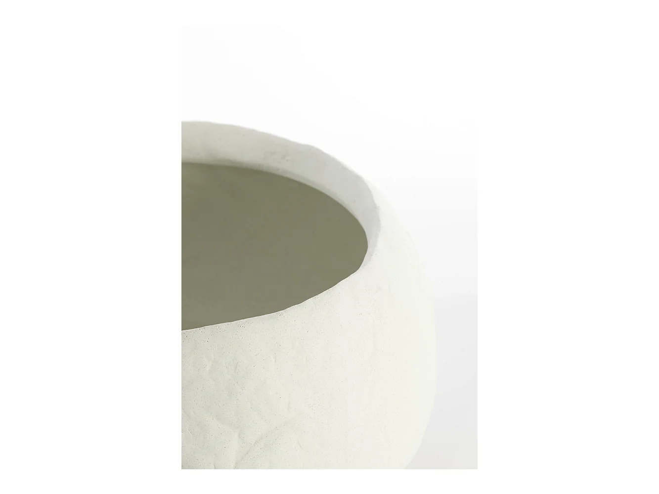 Vase TINGRI - Ø56x29cm - Weiß