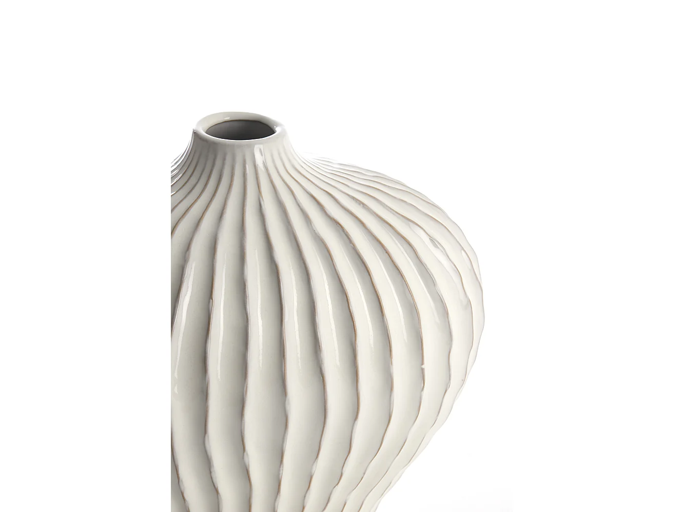 Vase LORITO - 35x21x30cm - Blanc