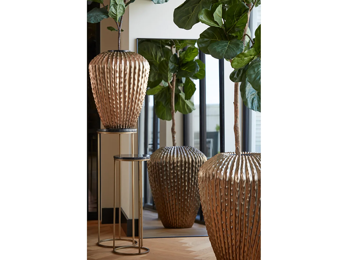 Vaas CACTI - Ø66x88cm - Goud