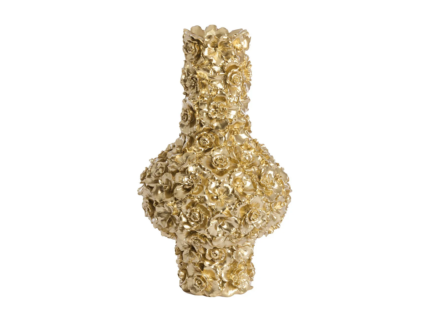 Vase GYULA - Ø27,5x46,5cm - Doré