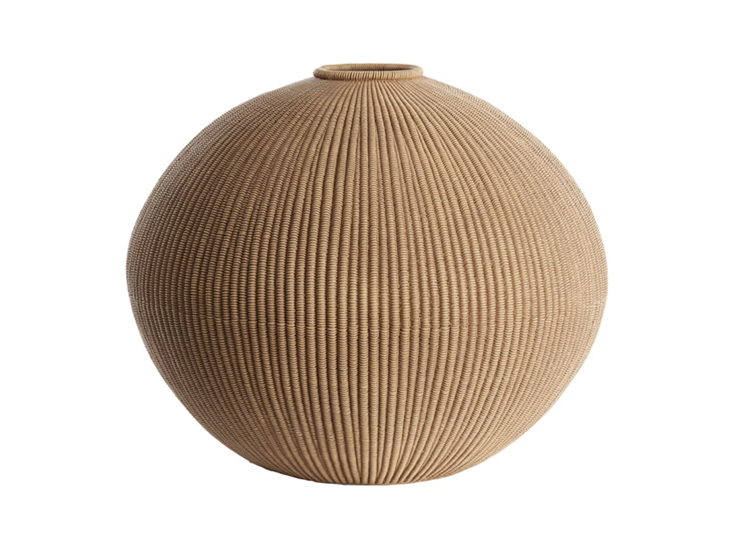 Jarrón VALERIE - Ø46x37cm - Marrón