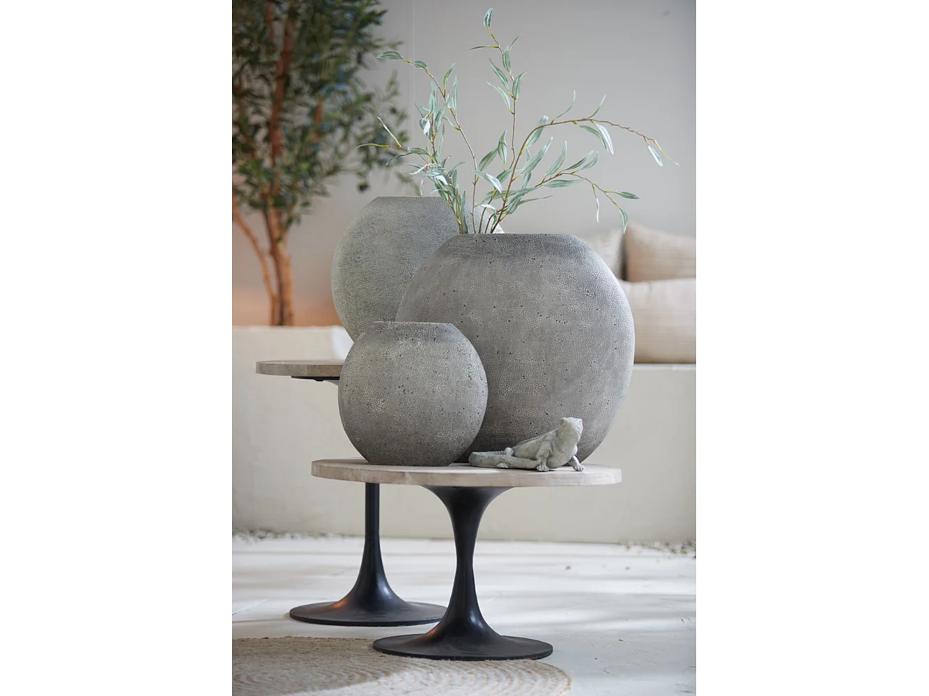 Vase RAYSKIN - 49,5x20x45cm - Gris