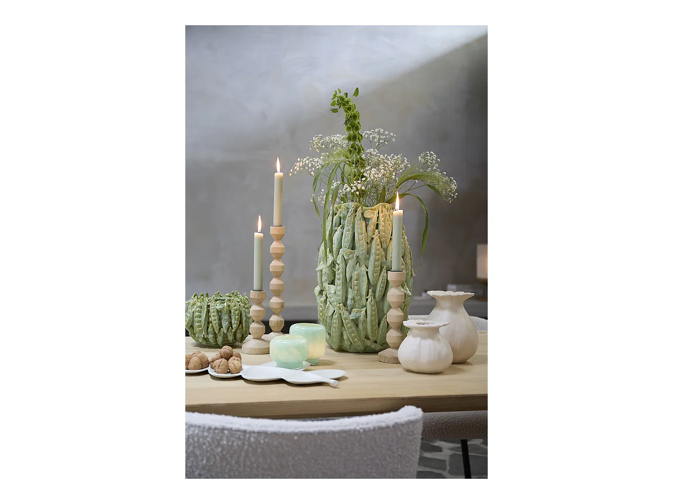 Vase FABA - 23,5x22,5x15cm - Vert