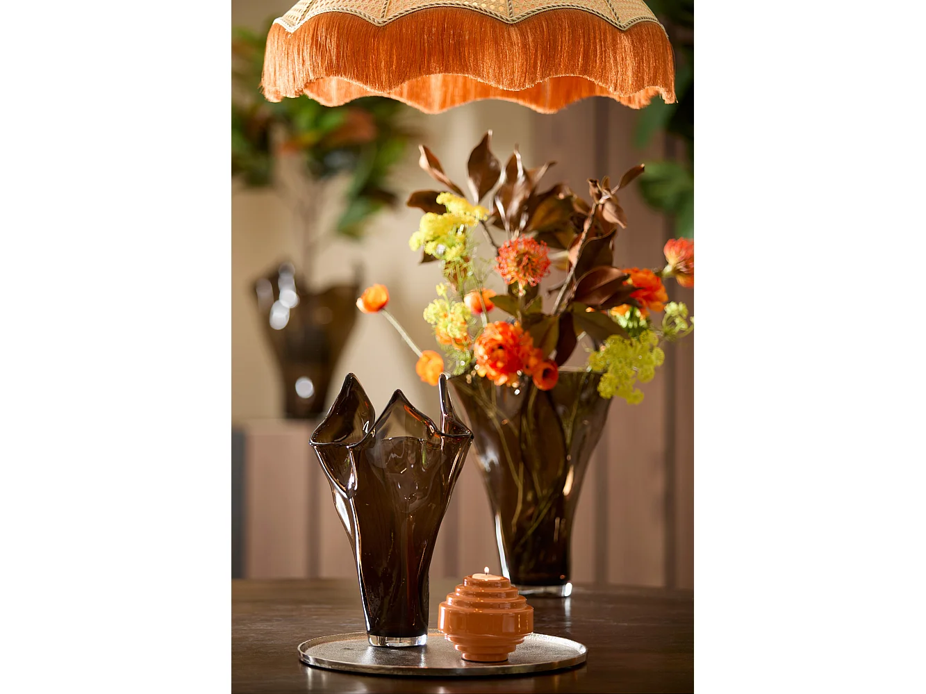 Vase AIORA - Ø22x40cm - Marron