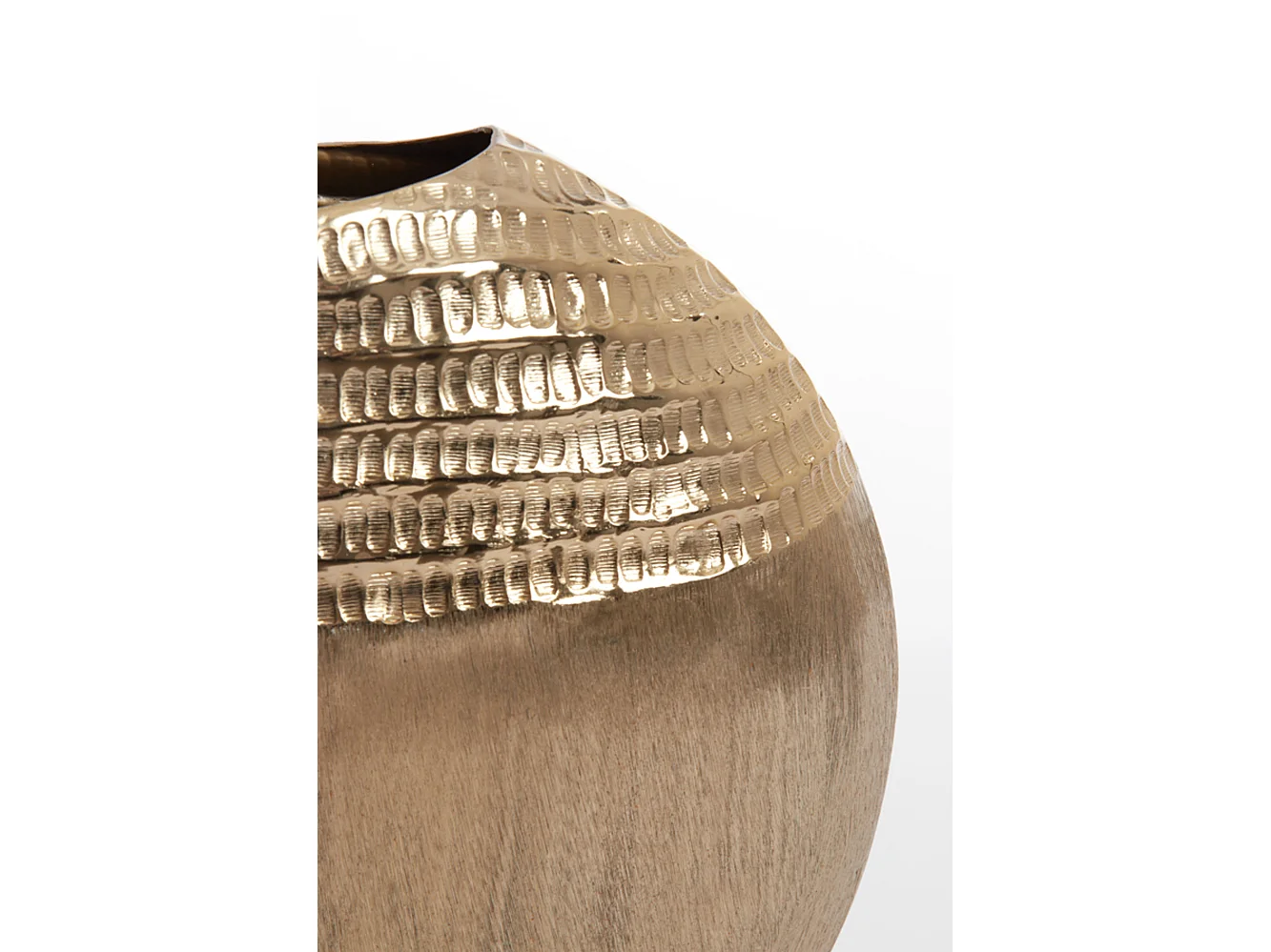 Vase MAZAN - 35x9,5x34cm - Doré