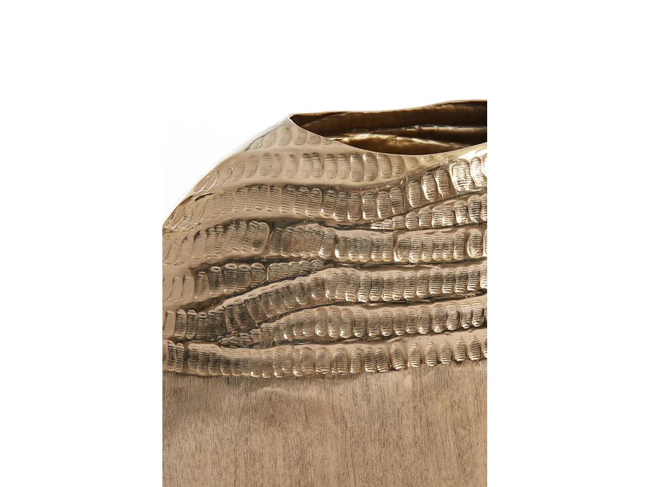 Vase MAZAN - 35x9,5x34cm - Doré