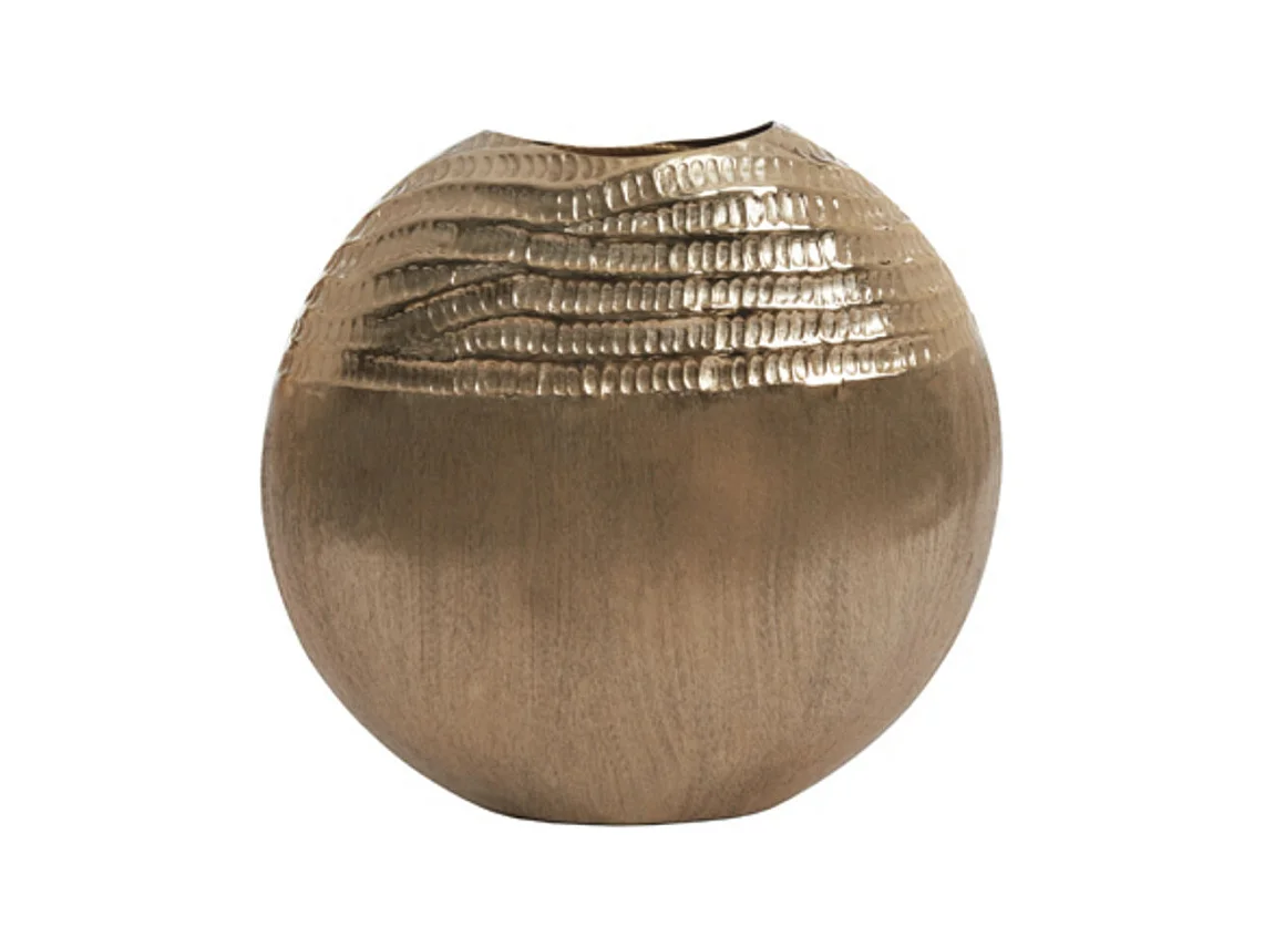Vase MAZAN - 35x9,5x34cm - Doré