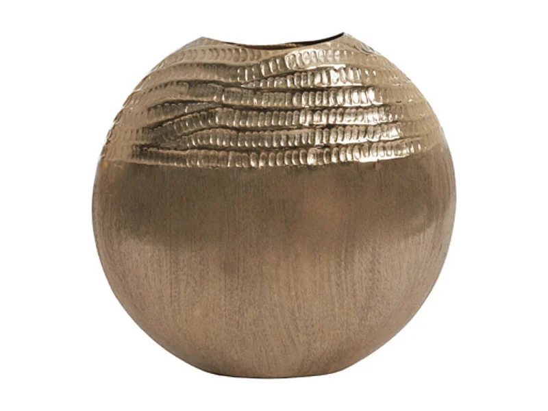 Vase MAZAN - 35x9,5x34cm - Doré