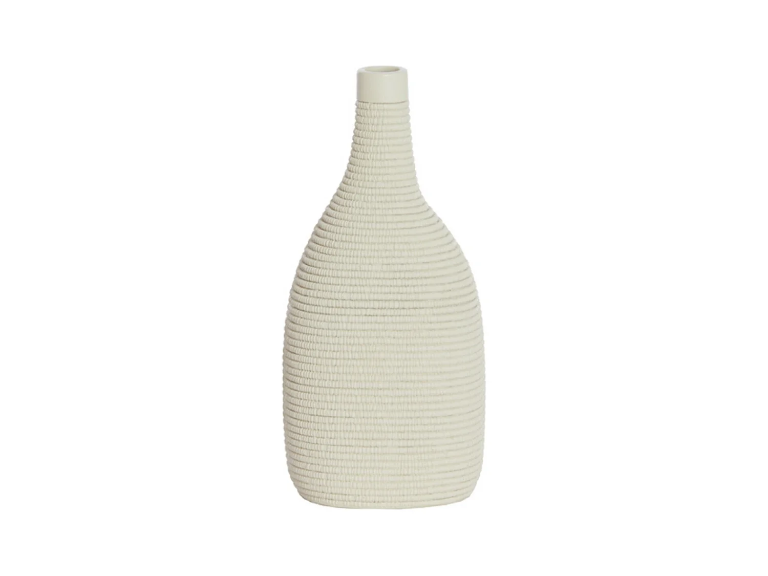 Vase YOUNA - 16x12x33cm - Blanc