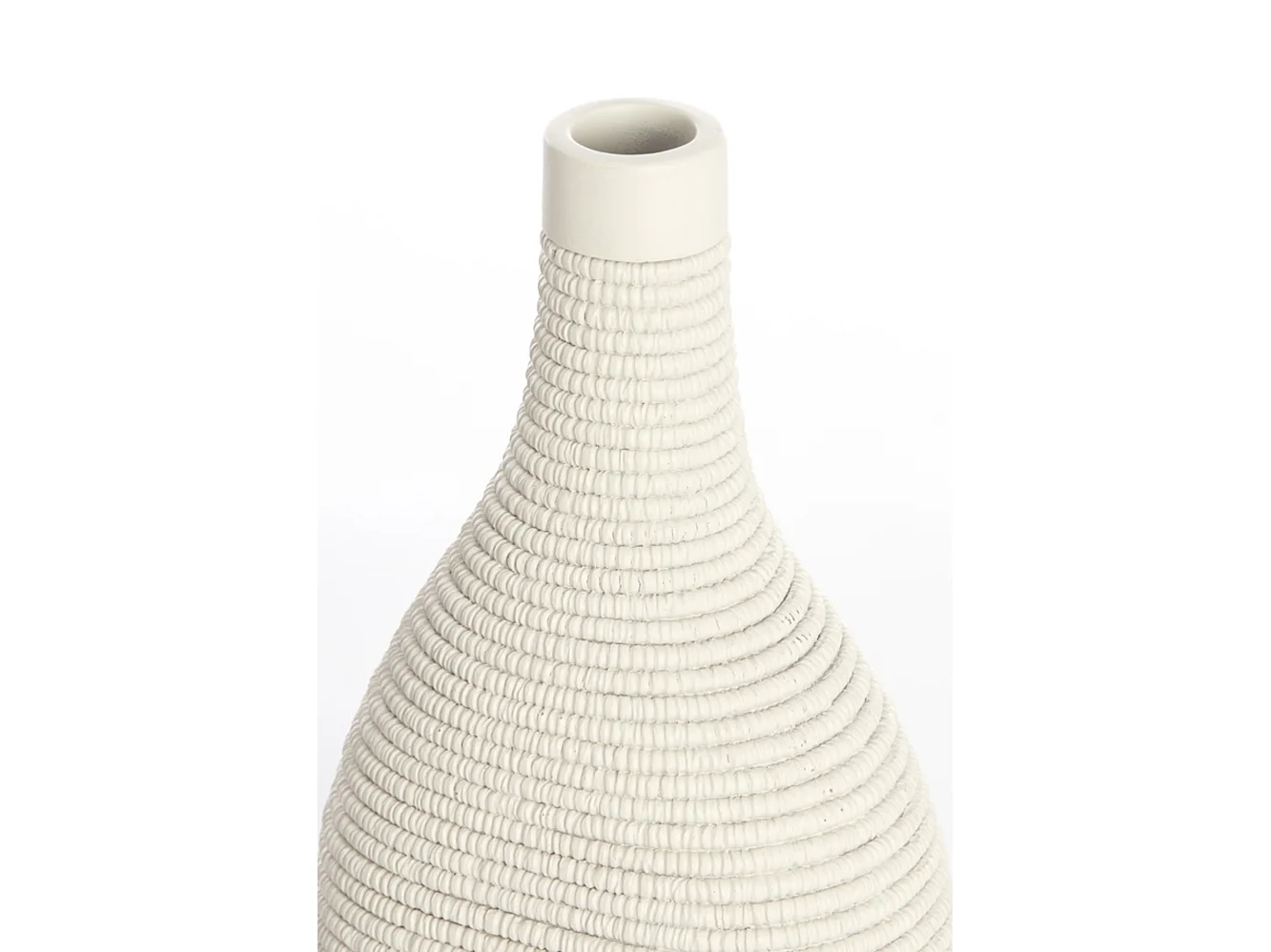 Vase YOUNA - 16x12x33cm - Blanc