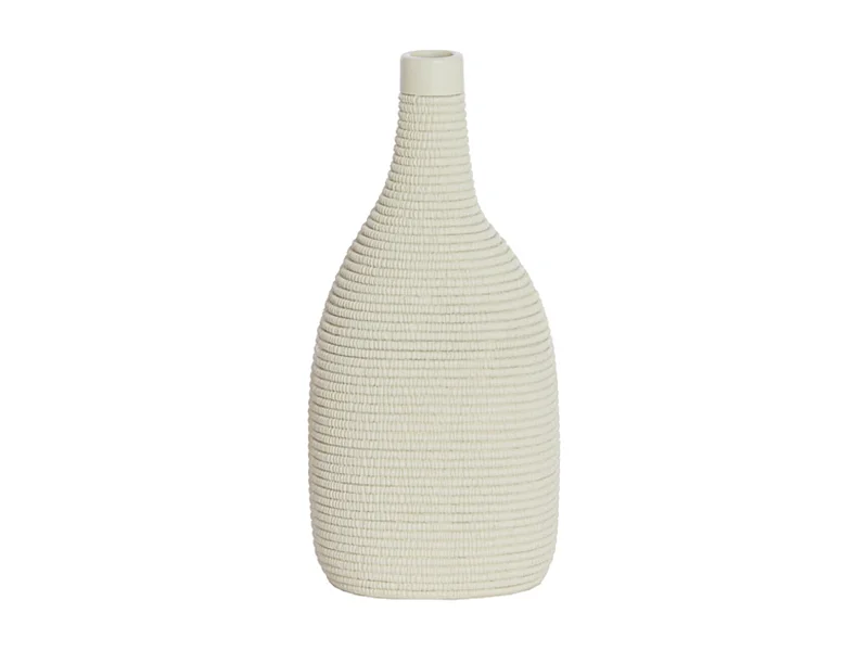 Vase YOUNA - 16x12x33cm - Blanc