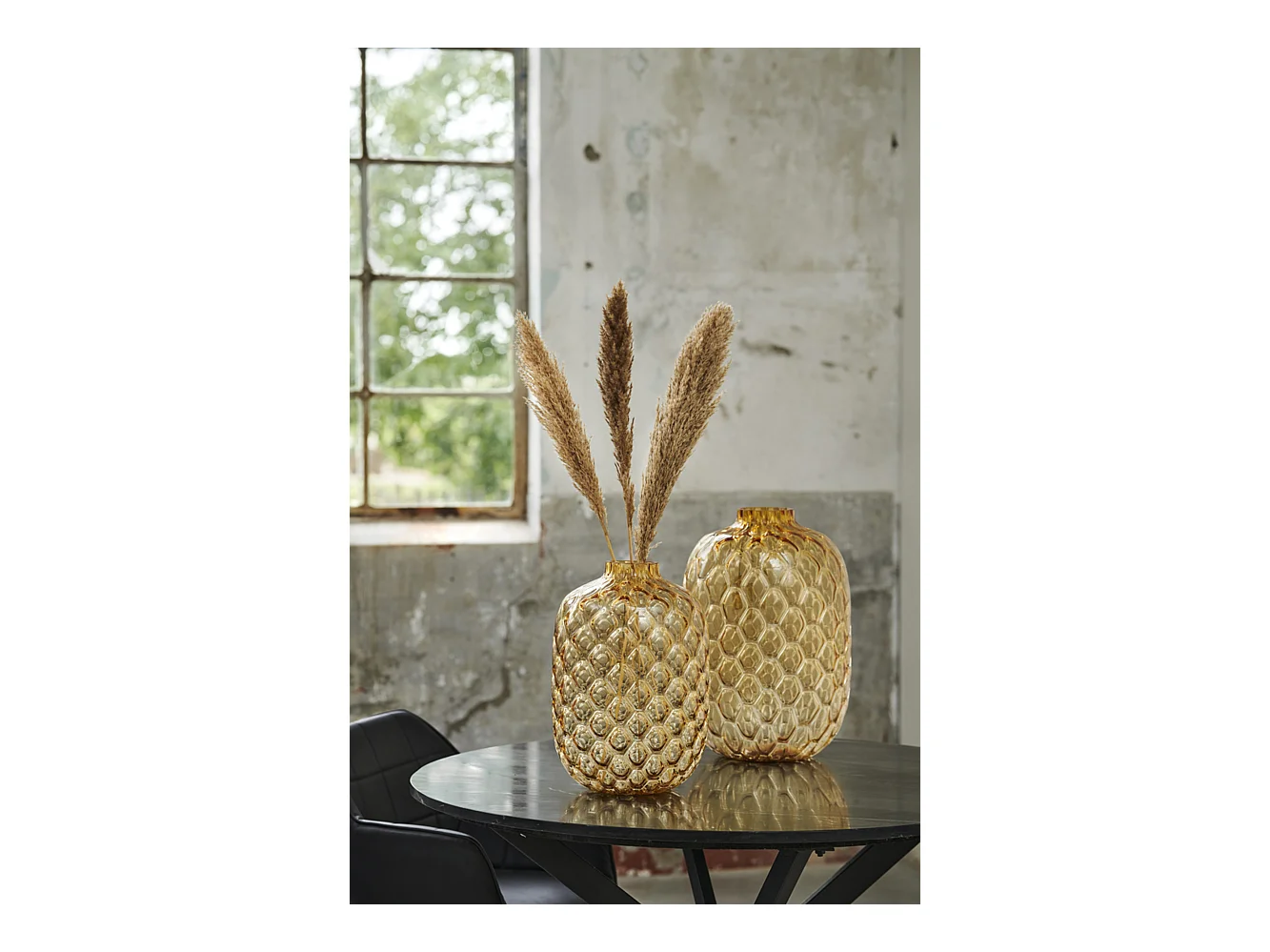 Vase CARINO - Ø29x42cm - Gelb