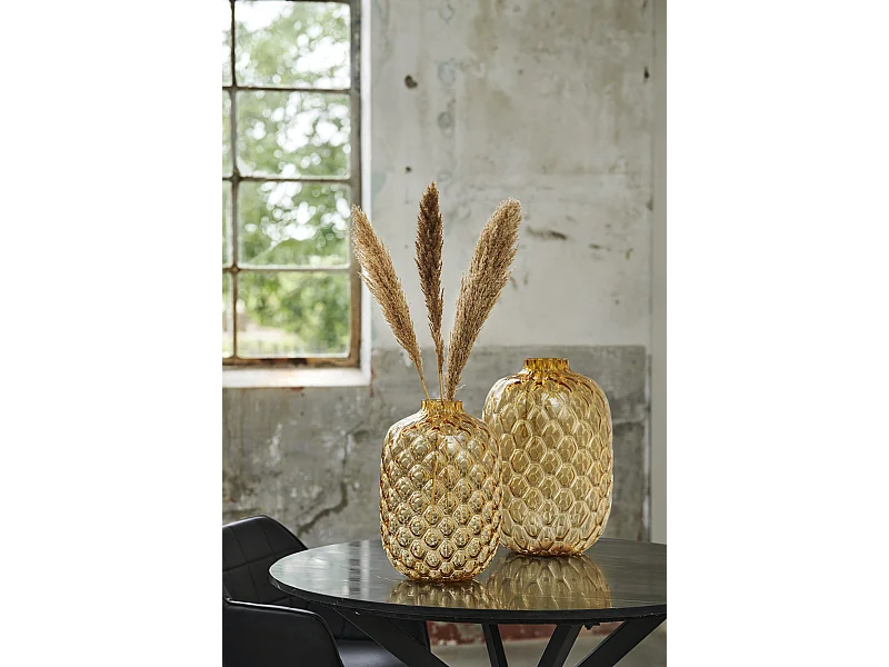 Jarrón CARINO - Ø29x42cm - Amarillo