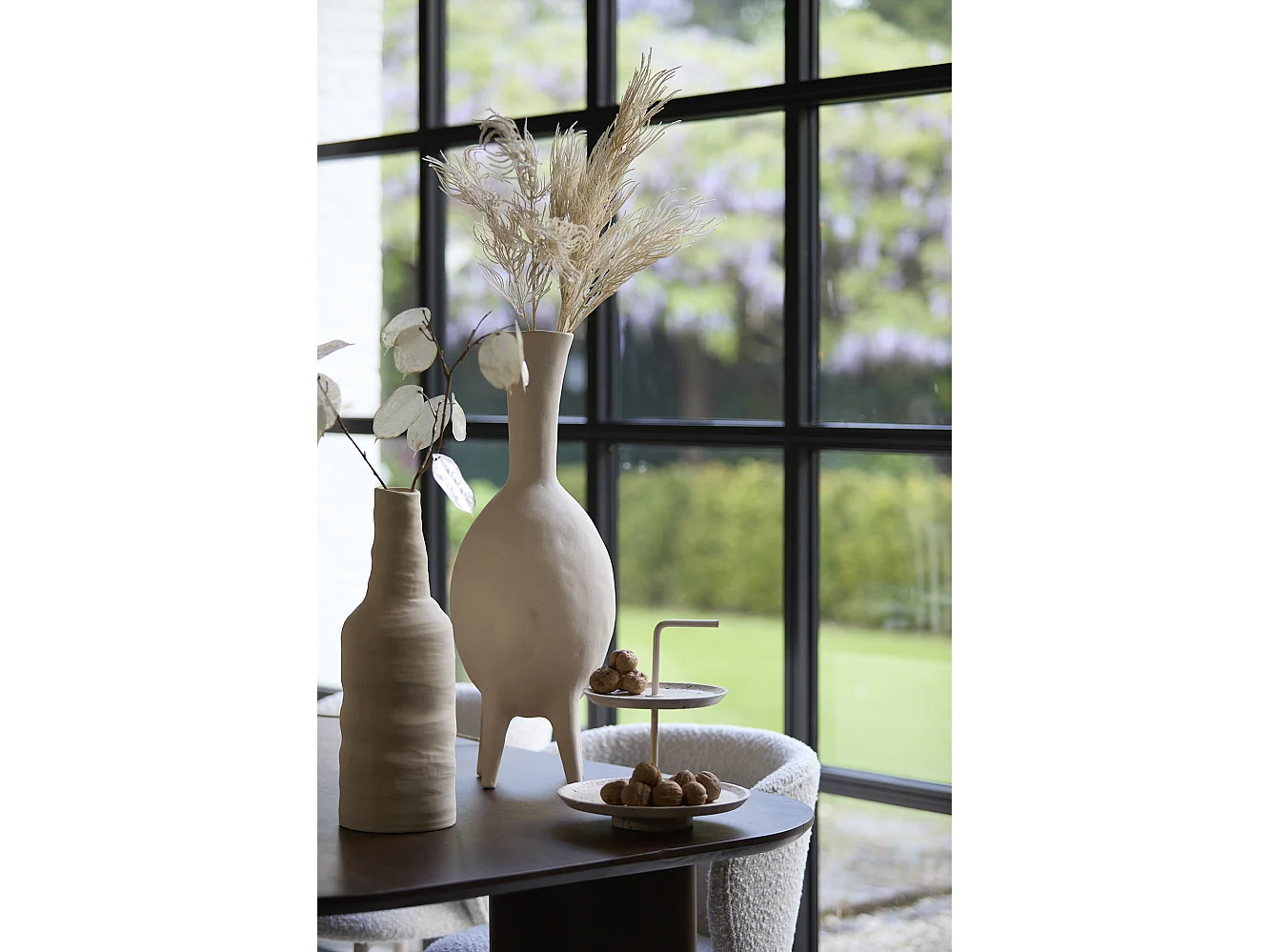 Vase NUGINA - 23x20x62,5cm - Blanc