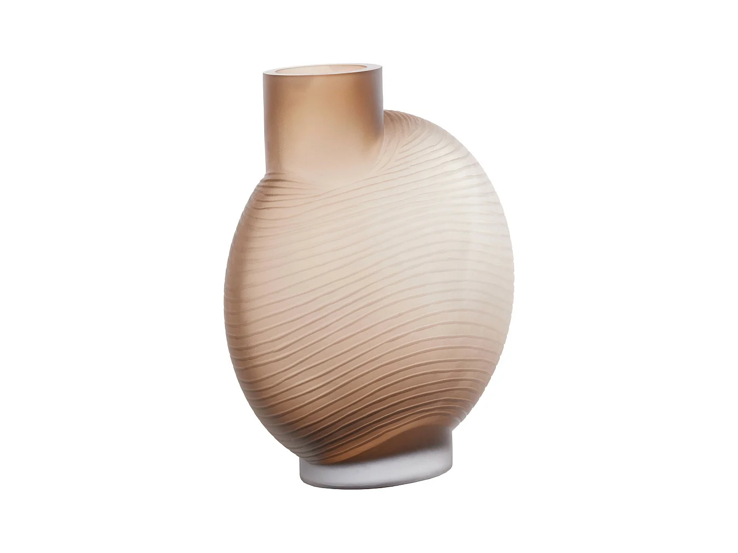 Vase TORNA - 33x16,5x36,5cm - Marron