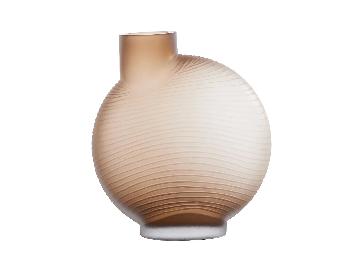 Vase TORNA - 33x16,5x36,5cm - Braun
