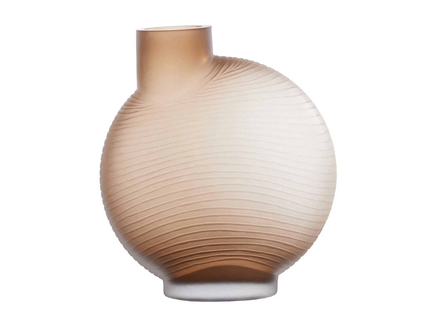 Vase TORNA - 33x16,5x36,5cm - Marron