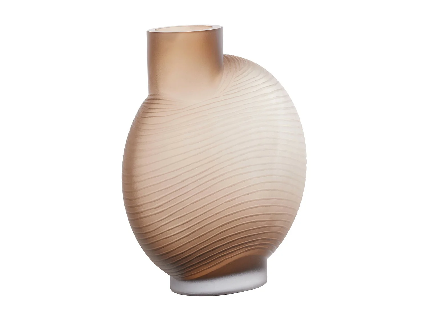 Vase TORNA - 33x16,5x36,5cm - Marron