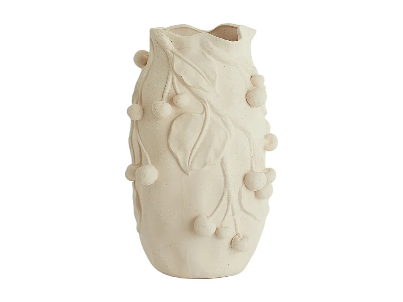 Vase CHERRY - 20x19,5x30,5cm - Blanc