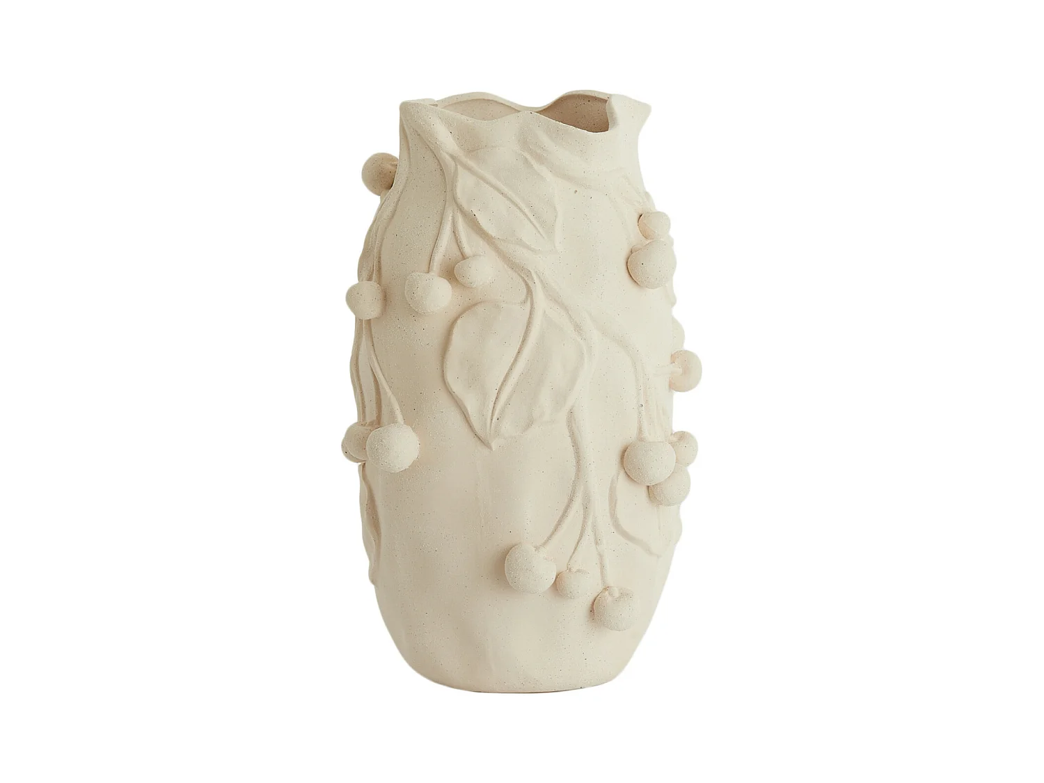 Vase CHERRY - 20x19,5x30,5cm - Blanc