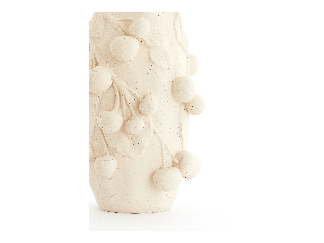 Vase KIRSCHE - 20x19,5x30,5cm - Weiß