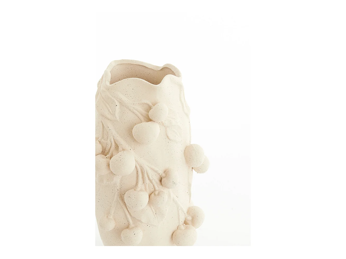 Vase KIRSCHE - 20x19,5x30,5cm - Weiß