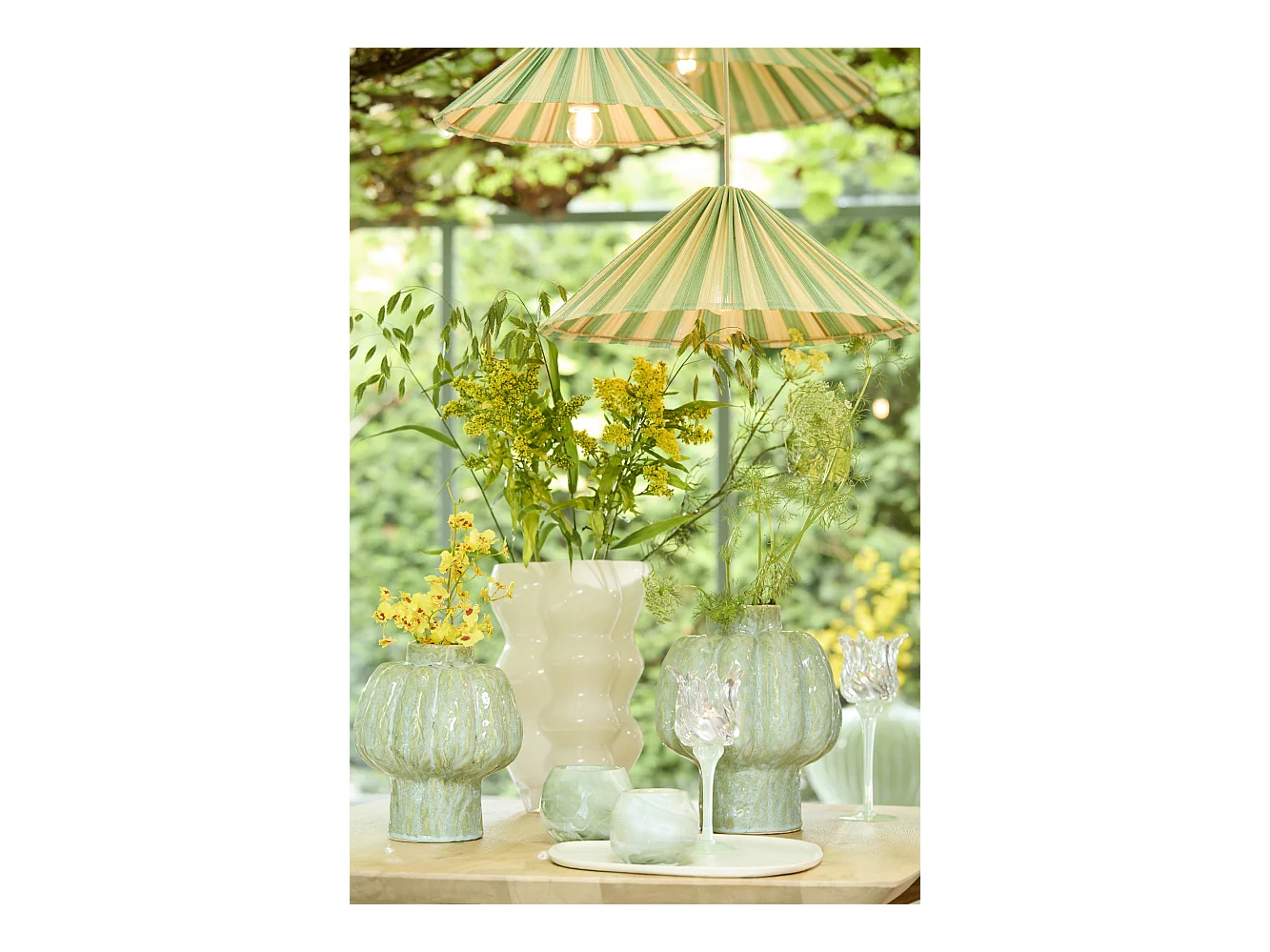 Vase ALIVERI - Ø25x29cm - Vert