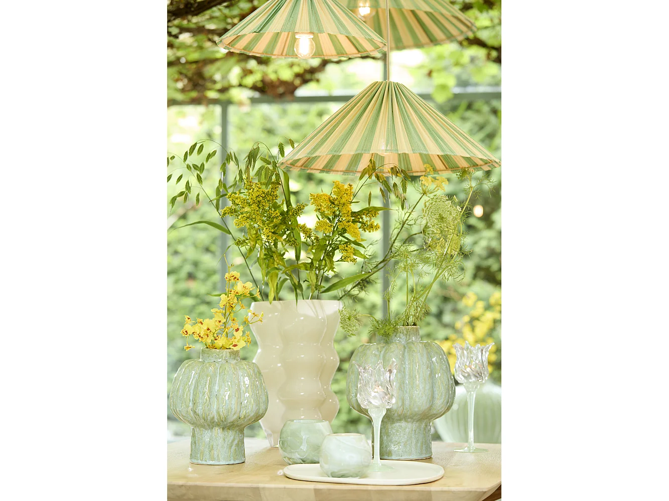 Vase ALIVERI - Ø25x29cm - Vert