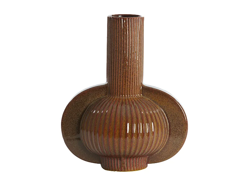Vase MELNIK - 31,5x21,5x38,5cm - Marron