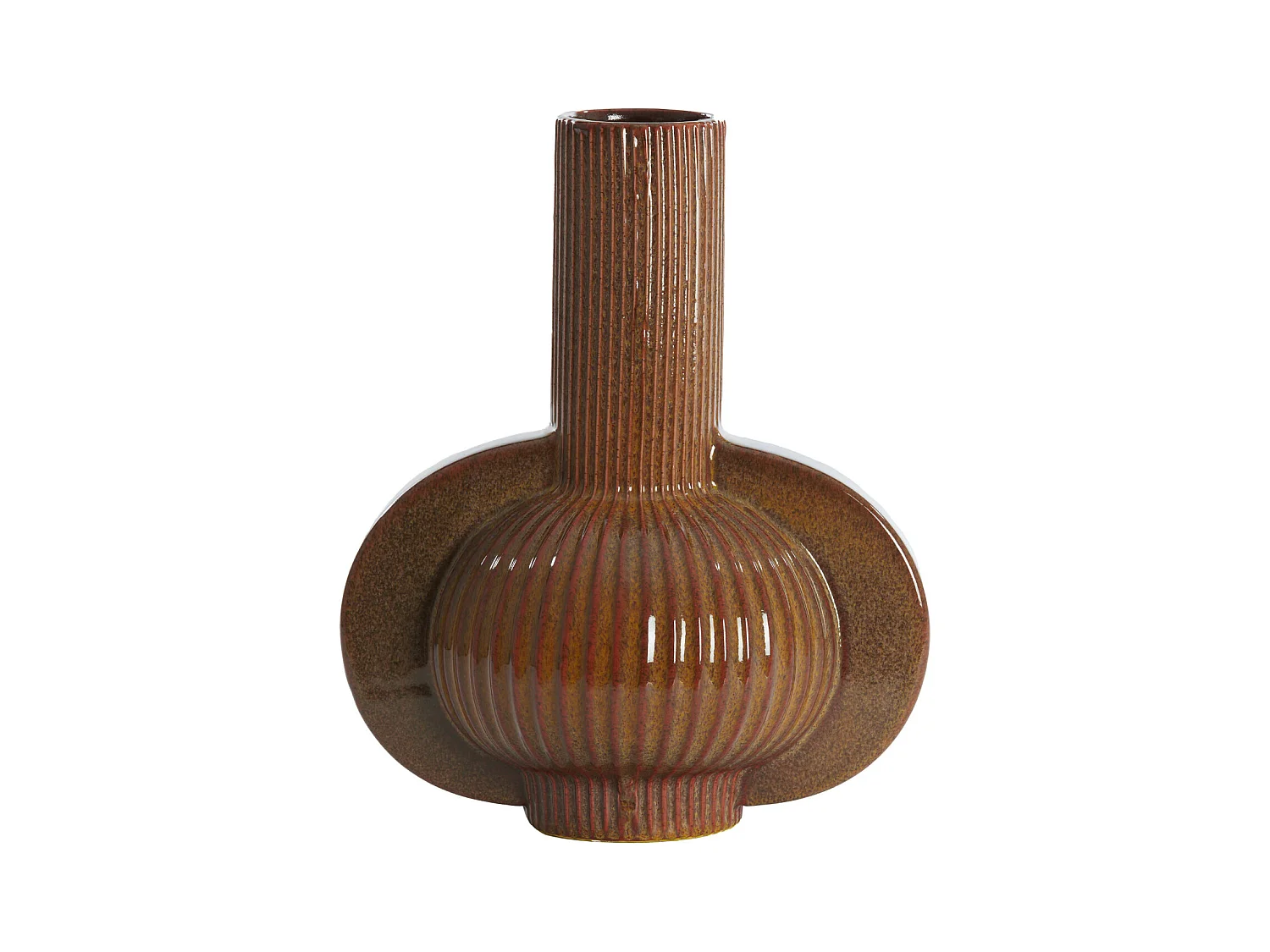 Vase MELNIK - 31,5x21,5x38,5cm - Marron