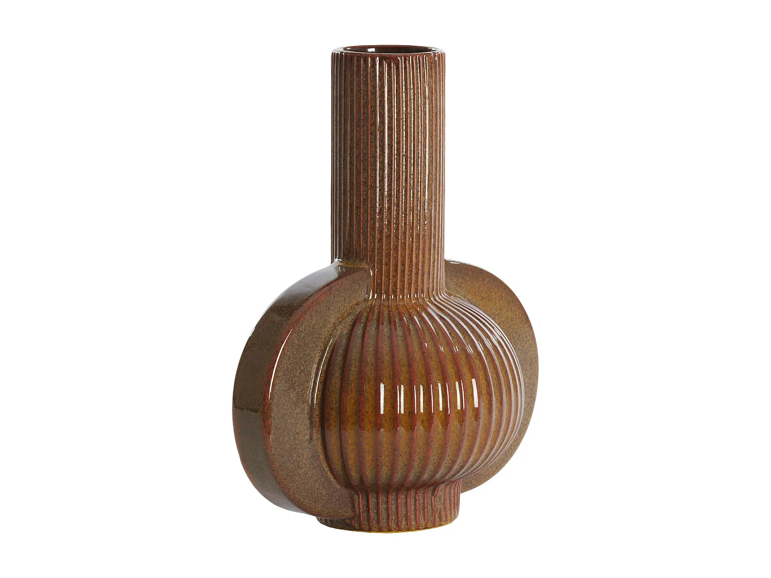 Vase MELNIK - 31,5x21,5x38,5cm - Marron