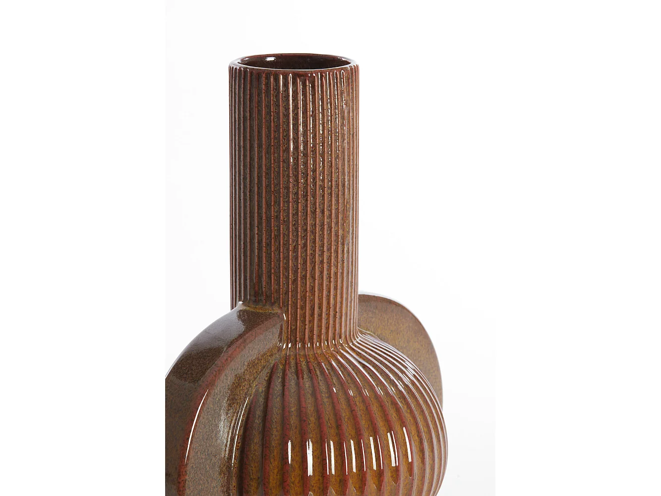Vase MELNIK - 31,5x21,5x38,5cm - Marron