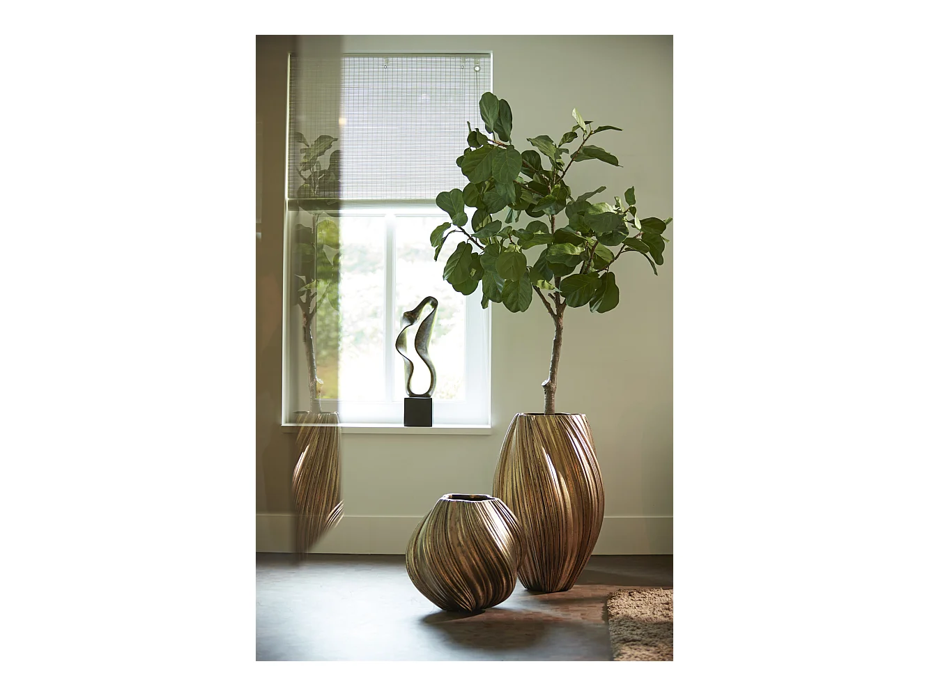 Vase YATUNG - Ø52x81cm - Bronze