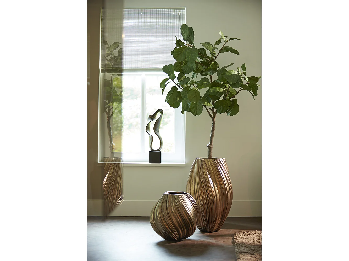 Vase YATUNG - Ø52x81cm - Bronze