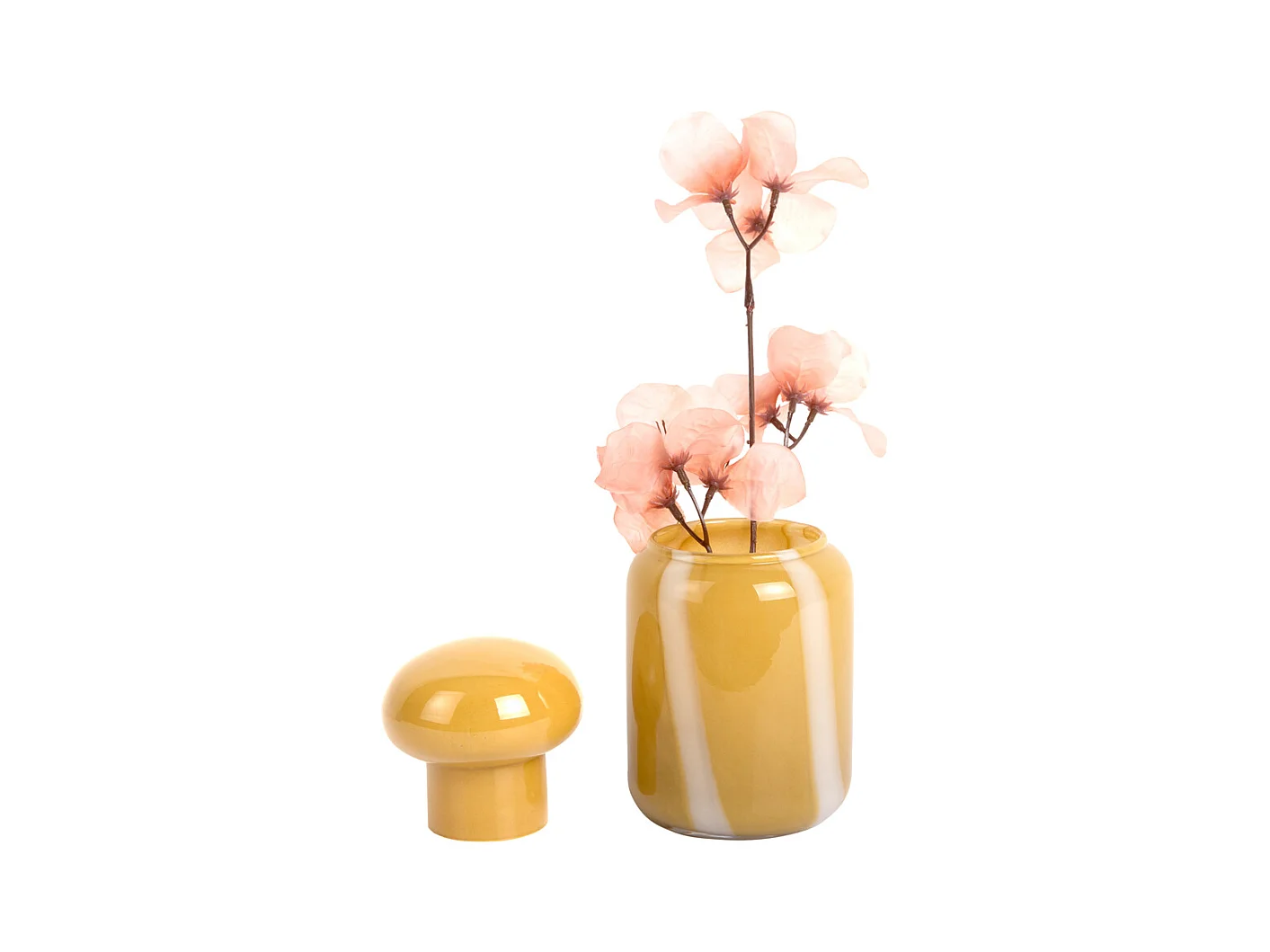 Vase Dulce Raya Petit - Jaune Ocre