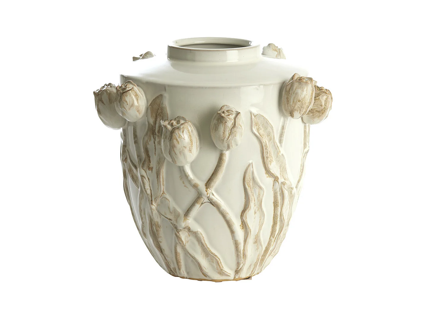 Vase JUANA - Ø32x32cm - Blanc