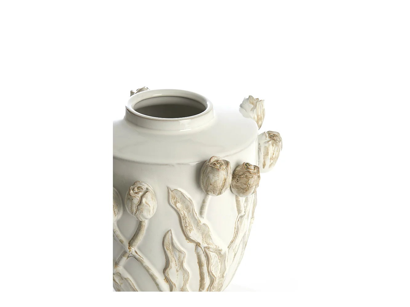 Vase JUANA - Ø32x32cm - Blanc