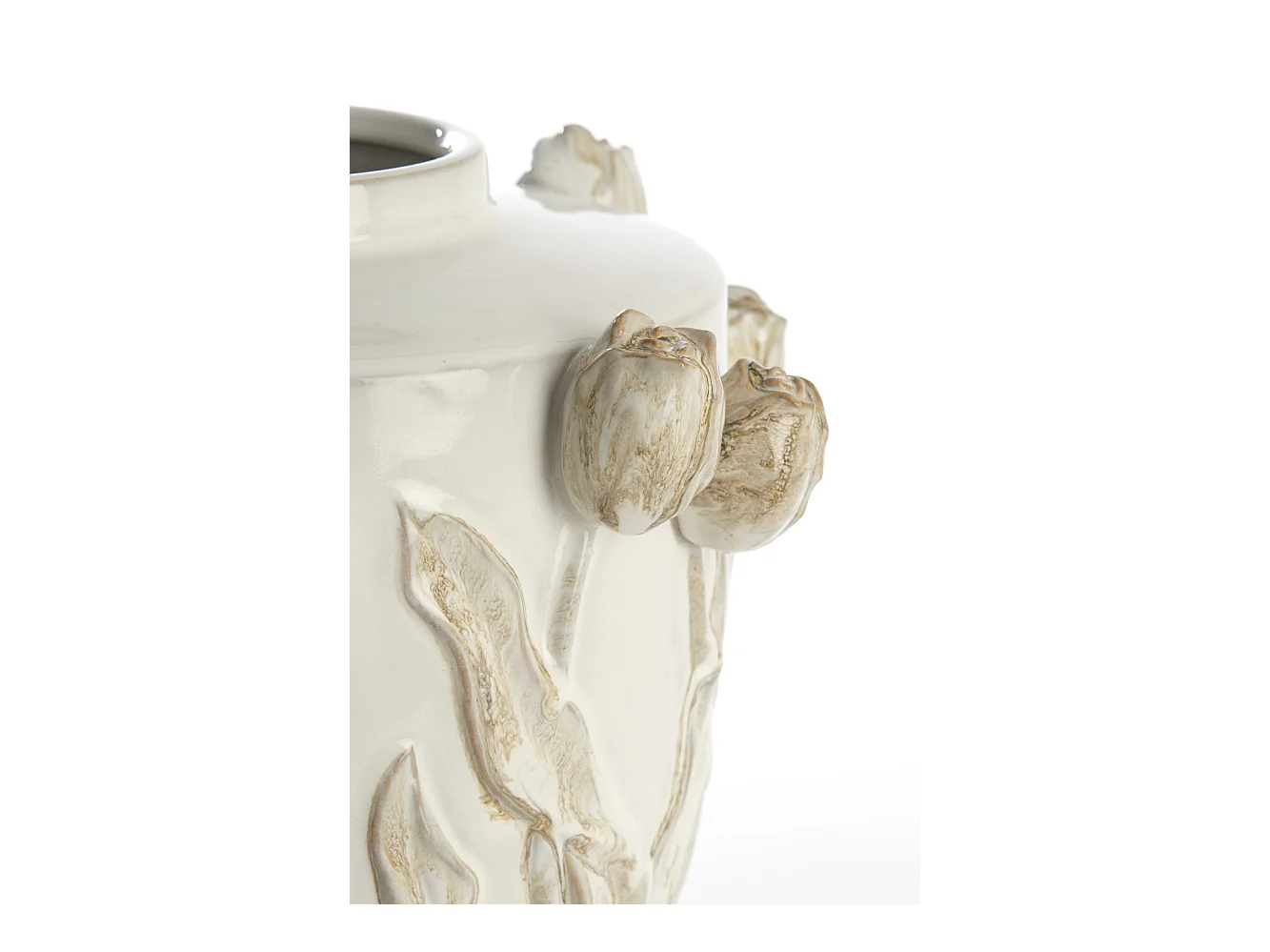 Vase JUANA - Ø32x32cm - Blanc