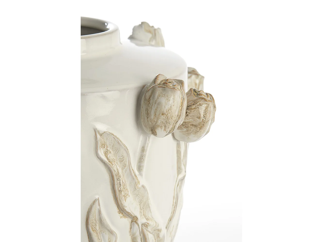 Vase JUANA - Ø32x32cm - Blanc