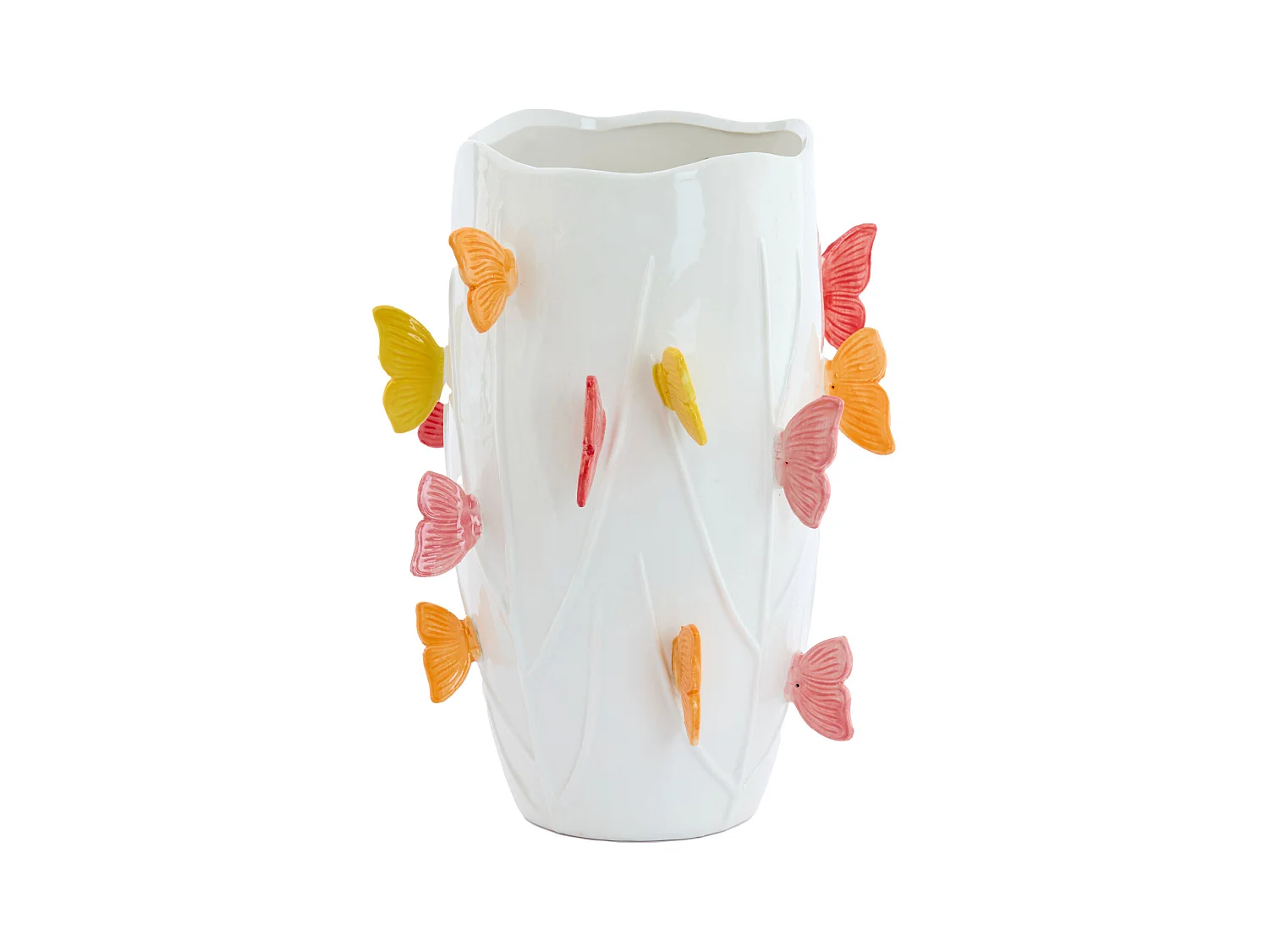 Vase BORBOLETA - Ø26,5x35cm - Blanc