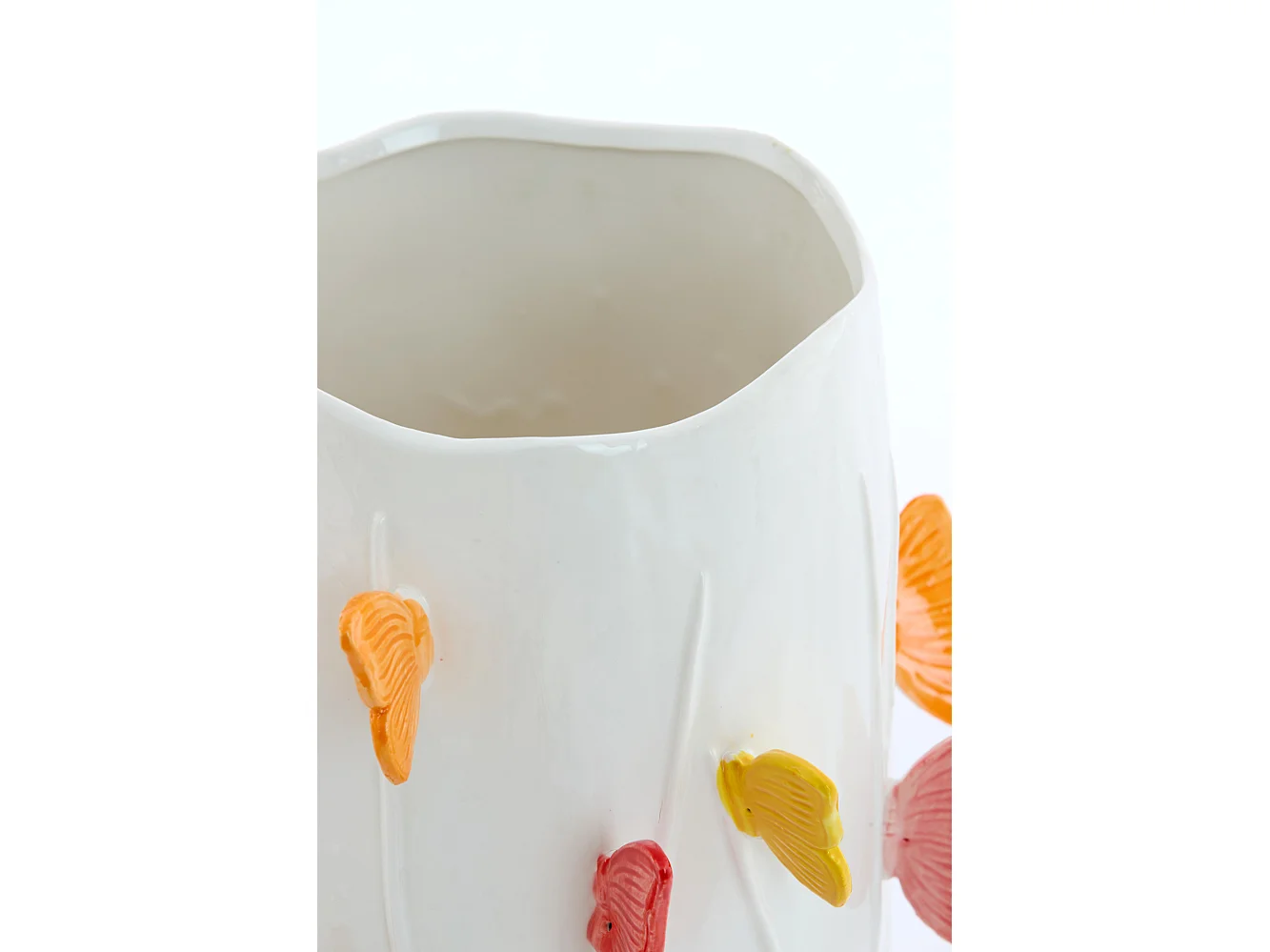 Vase BORBOLETA - Ø26,5x35cm - Weiß