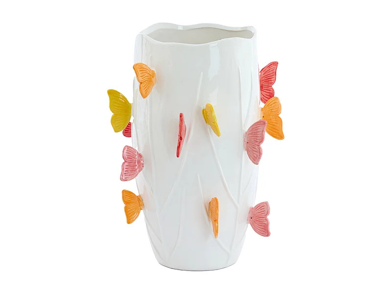 Vase BORBOLETA - Ø26,5x35cm - Blanc