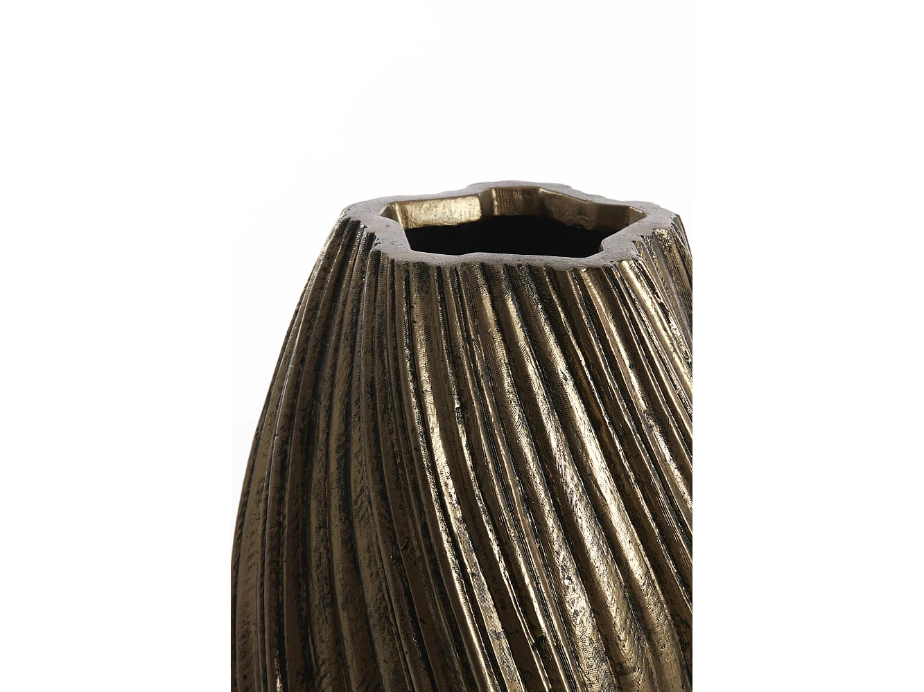 Vase YATUNG - Ø30x52cm - Bronze