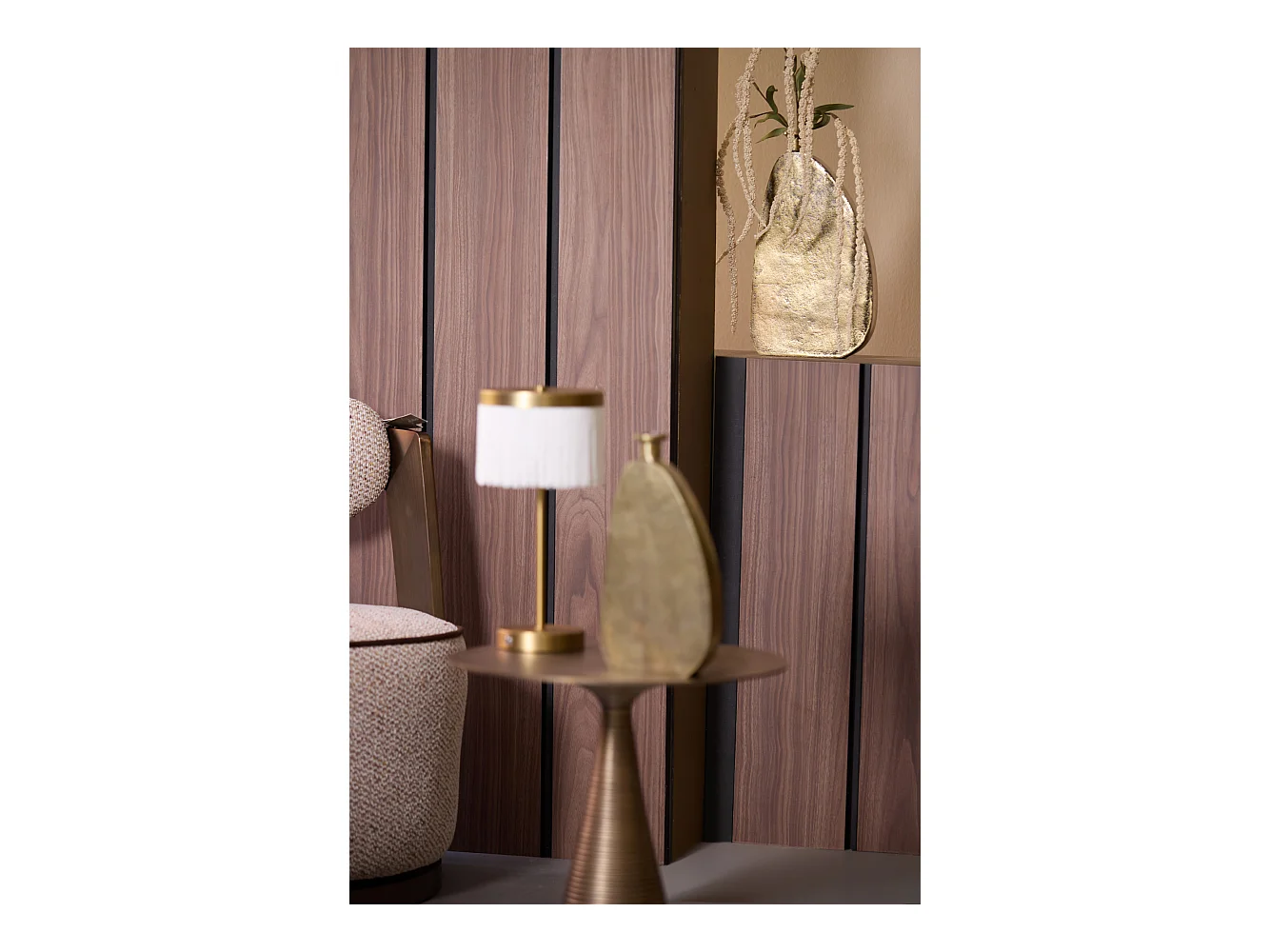 Vase OBIDO - 21x4x36cm - Bronze