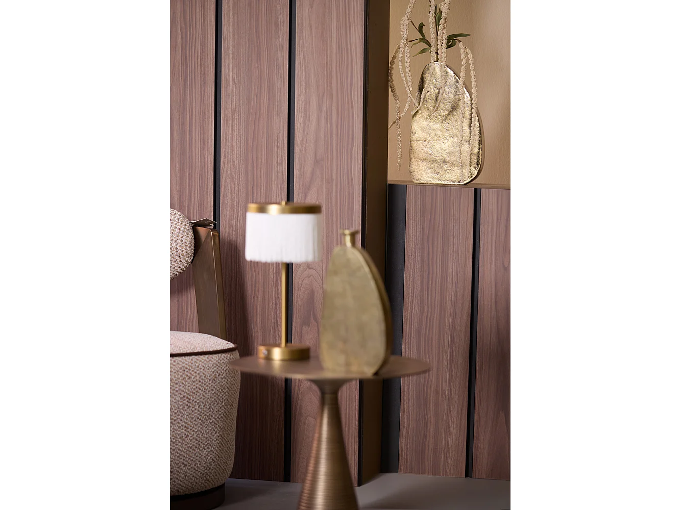 Vase OBIDO - 21x4x36cm - Bronze