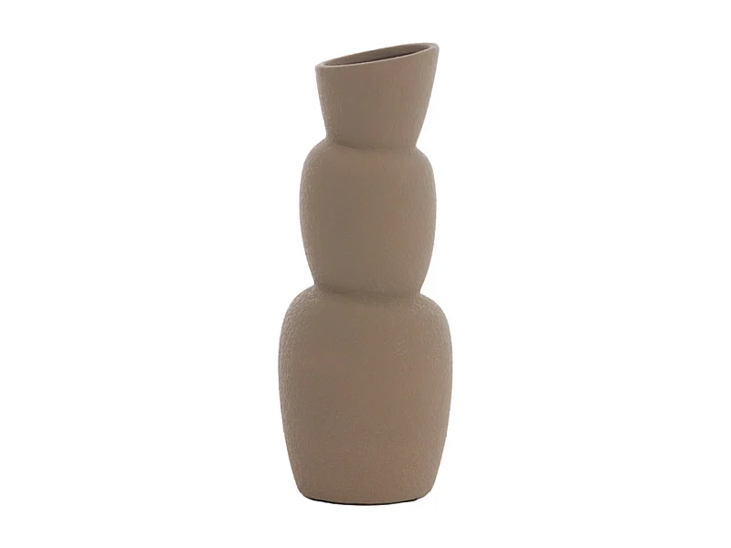 Vase ARAM - Ø14,5x37,5cm - Braun