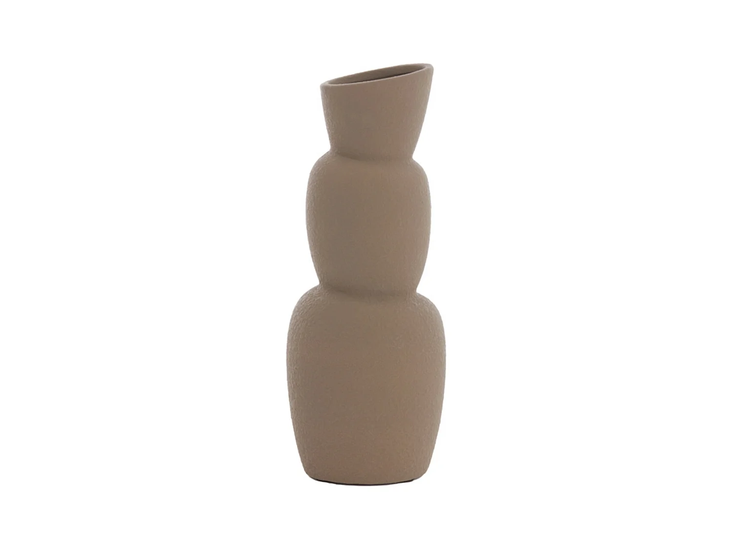 Vase ARAM - Ø14,5x37,5cm - Marron