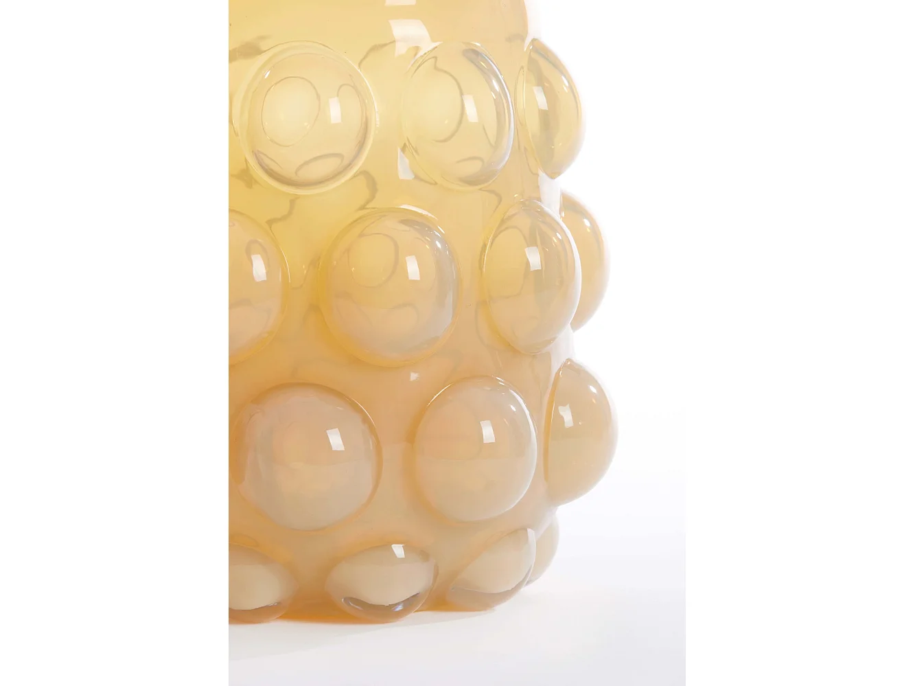 Vase HAROA - Ø24x30cm - Jaune